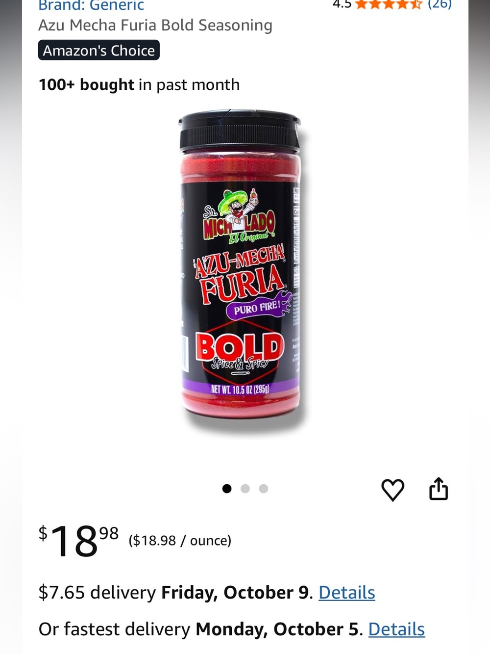 Azu-Mecha Furia Bold Seasoning - Red